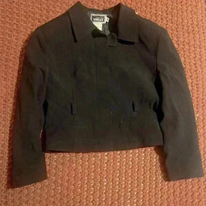 Awesome young Versace black blazer with belt loops size 6